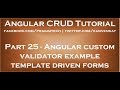 Angular custom validator example template driven forms