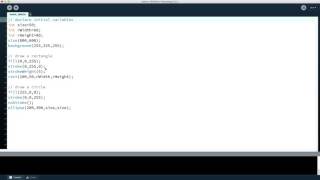 Using comments in the Processing programming language