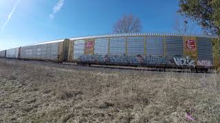 Union Pacific train in Thamesford Ontario