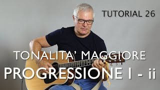 COME SI RICONOSCE LA  PROGRESSIONE I-ii  AD ORECCHIO - TUTORIAL # 26