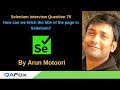 Selenium Interview Question 75 -  How can we fetch the title of the page in Selenium?
