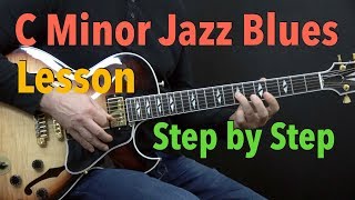 C Minor Jazz Blues - Easy Jazz Guitar Lesson by Achim Kohl