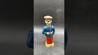 VINTAGE J CHEIN MARINE SOLIDER TIN WIND-UP WALKER USA https://www.liveauctioneers.com/seller/98633/
