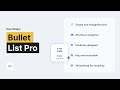 Bullet List Pro Widget | Tutorial by Without Code