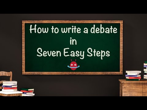 How do you write a debate example?