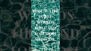 pure water is the world's first and foremost medicine #shorts