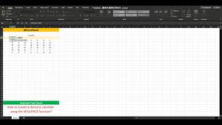 How To Create A Dynamic Calendar Using The Sequence Function Improve How To Create A Dynamic Calendar Using The Sequence Function Improve