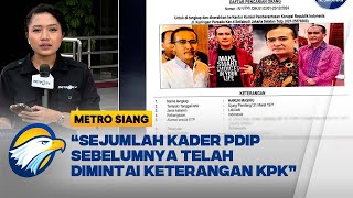 KPK Masih Buru Harun Masiku, Elite PDIP Yasona Laoly Diperiksa - [METRO SIANG]