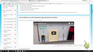 PowerSchool Learning Course Navigation