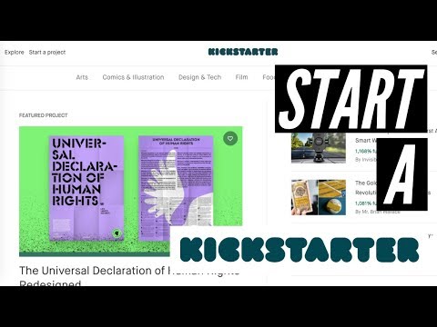 How to start a Kickstarter