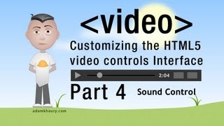 4. HTML5 Custom Video Controls JavaScript Volume Programming Tutorial