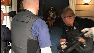 Police Drag Man Out of His Home. F.Y.I Never Let them in Without a Warrant