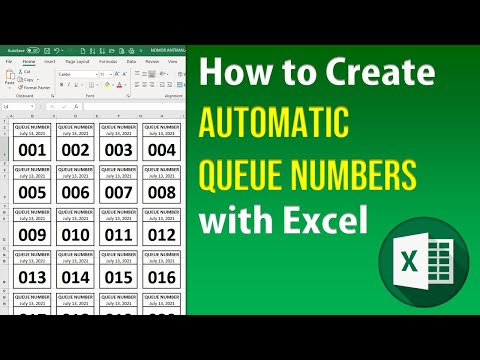 How to Create Automatic Queue Numbers with Excel