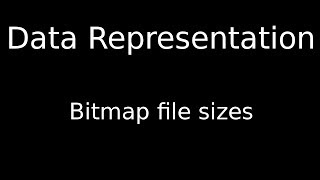Bitmap File Sizes