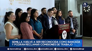 Movimiento Semilla vuelve al Congreso como bancada; 23 diputados dejaron de ser independientes