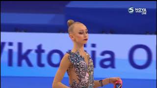 Viktoriia Onopriienko (UKR) Ribbon Q - European Championships 2021