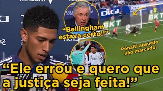 🚨JUSTIÇA! BELLINGHAM PEDE REVISÃO DA EXPULSÃO E TEM APOIO DE ANCELOTTI!