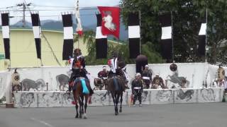 相馬野馬追2016北郷本陣から永田陣屋への伝令