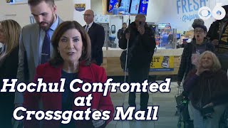 Governor Hochul is Confronted during Crossgates presser