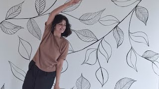 DIY Wall Mural - Leaf Wall art