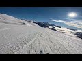 skiing the bergers green slope in serre chevalier