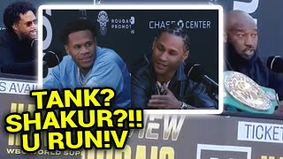 "BUMS! WON'T MENTION TANK [DAVIS]" DEVIN HANEY CALLED OUT FOR NOT FIGHTING SHAKUR STEVENSON BY...
