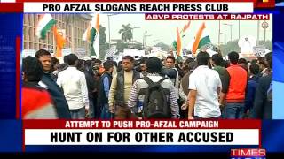 ABVP protest at Rajpath