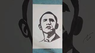 Drawing of the President of the United States (Obama)