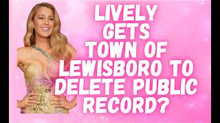 Did Blake Lively Have the Lewisboro Planning Board DELETE a PUBLIC RECORD for Her?