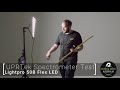 uprtek test testing the colour accuracy of the lightpro flexlite 50b bicolor rollable led panel