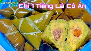 BÁNH Ú THỊT- Biết Cách Này Từ Nay Làm Bánh Ú Không Còn Cực Nữa- Pork sticky rice cake