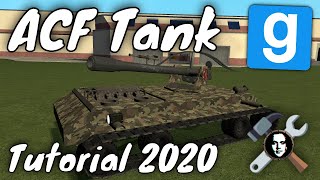 Garry's Mod ACF Tank Tutorial 2020 + Mouse Aim Turret With Ballistics Calculator