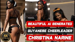 Christina Narine A Beautiful S Breasts Ai Girl From Guyana Wearing A Cheerleader Outfit