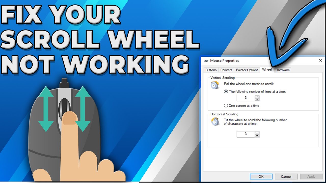 How To Fix Mouse Wheel Scroll - Mouse Scroll Wheel Fix - YouTube