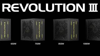 ENERMAX REVOLUTION III, Fully-Modular 80PLUS Gold ATX 3.1 Power Supplies