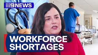 Urgent plea over health workforce shortages by Queensland health body | 9 News Australia
