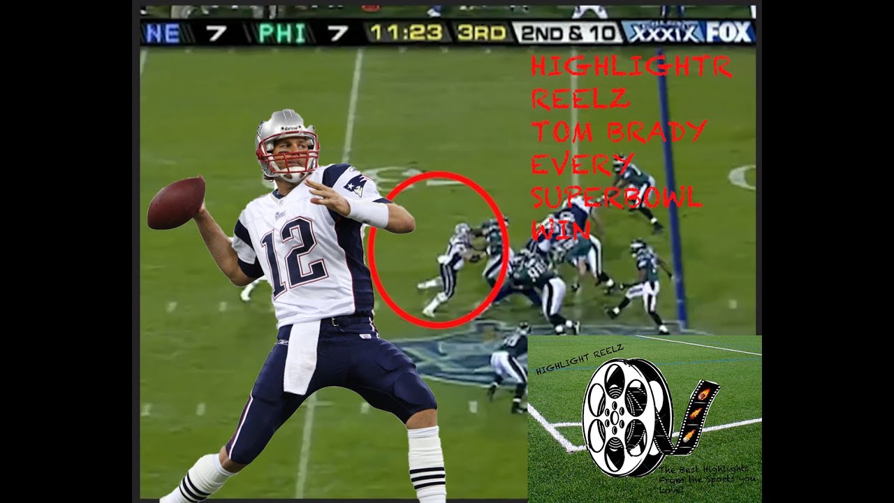 Tom Brady Best Throw Each Super Bowl Won - YouTube