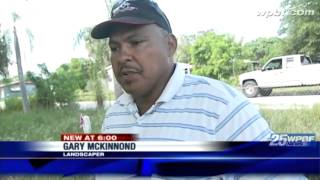 WPBF 25 News viewer mows neglected cemetery
