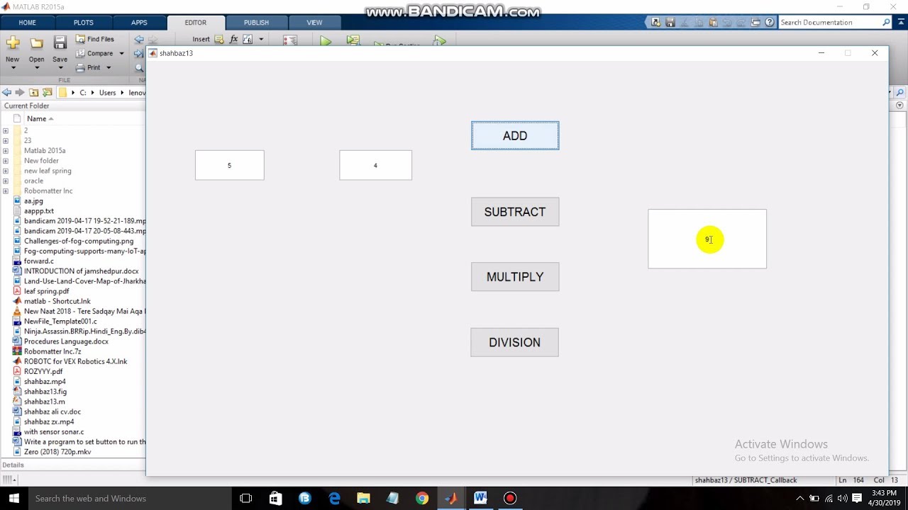 #Simple Calculator In MatLab (GUI) With Easy Steps. - YouTube