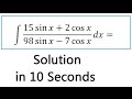 INTEGRATION Shortcut Method:-Calculus Tricks