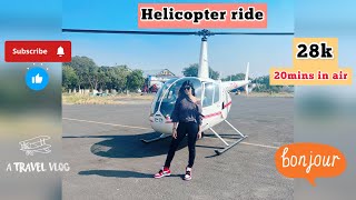 Helicopter joyride in mumbai at Juhu airport Pawan Hans.