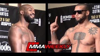 UFC 239 Official Weigh-in: Jon Jones vs. Thiago Santos | Jones Booty Shakes