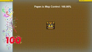 Paper.io Map Control: 100.00% World Record