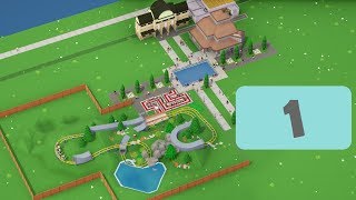 Parkitect  | Part 1 | The First Plaza ! |