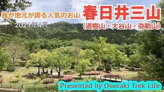 【春日井三山（道樹山・大谷山・弥勒山） 登山】我が地元が誇る人気のお山　2021年4月