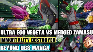 Beyond Dragon Ball Super Ultra Ego Vegeta Vs Merged Zamasu! Immortality Destroyed In The Future