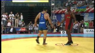 2011 World Wrestling Freestyle 96 kg - Reza Yazdani (Iran) v Bolti (Nigeria) Semifinals.wmv