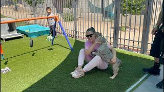 Andre and his family visit Bossy Kennels in Southern California and pick up their new puppy