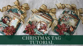 Christmas Tag Tutorial by Teresa Cruz for Graphic 45