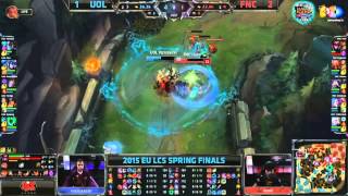 英雄聯盟LCS中文轉播 2015春季決賽 EU Finals Fnatic vs  Unicorn of Love Game4